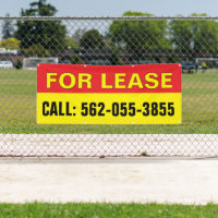 For Lease Custom Editable Banner