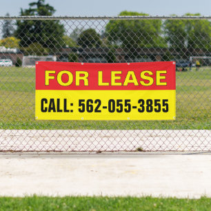 For Lease Custom Editable Banner