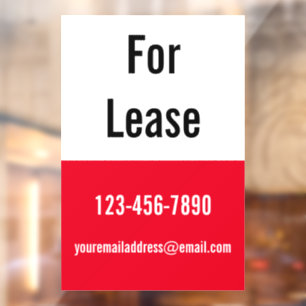 For Lease Red White and Black Email Phone Number
