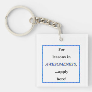 For Lessons in Awesomeness Key Ring