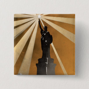 For Liberty's Sake ~ Enlist in the Navy 15 Cm Square Badge