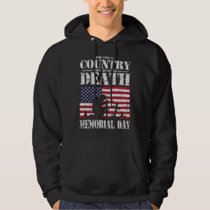 For Love Of Country They Accepted Death USA Memori Hoodie