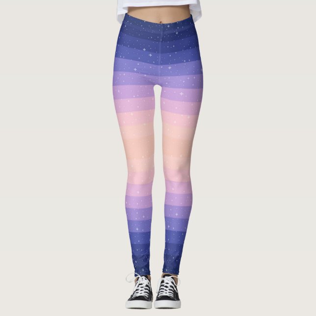For lovers of nature mixed with magic and yoga leggings (Front)