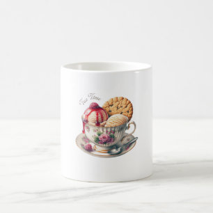 For Lovers of Teacups and Ice Cream, Funny Coffee Mug