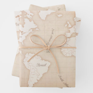 For lovers of world maps, laminating paper papers