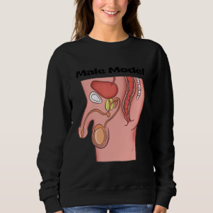 For Male Model Joke  For Fathers Grandpa Sweatshirt