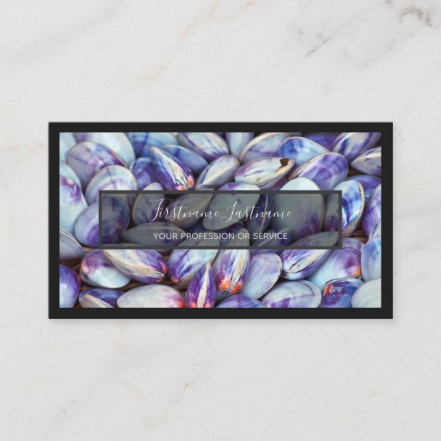 For maritime experts and seafood ocean lovers busi business card (Front)