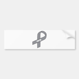 For Me (Grey / Silver Awareness Ribbon) Bumper Sticker