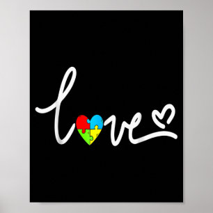 For Men Women Autism Awareness Tee Plus Size  Poster