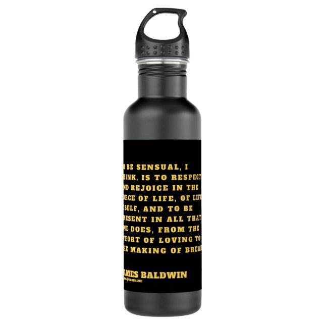 For Men Women James Baldwin Gift For Birthday 710 Ml Water Bottle (Front)