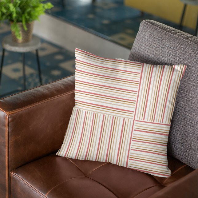 For Modern Home Lovers Brown and Beige Minimalist  Cushion (Creator Uploaded)