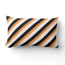 For Modern Spaces – Orange & Black Striped 