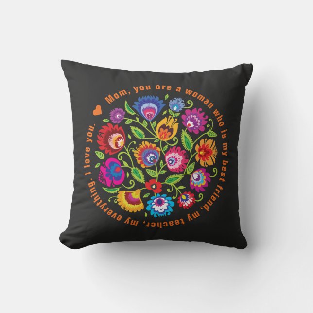 For Mother Polish folklore composition  Cushion (Front)
