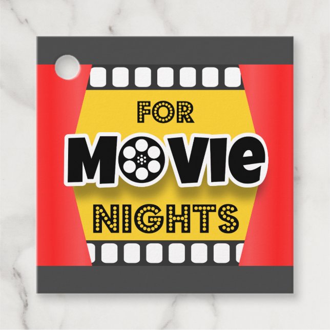 For Movie Nights Favour Tags (Front)