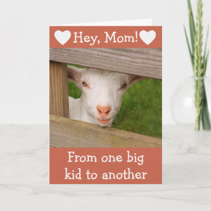 For Mum Baby Goat Birthday Card