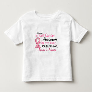 For My Aunt Breast Cancer Awareness Toddler T-Shirt