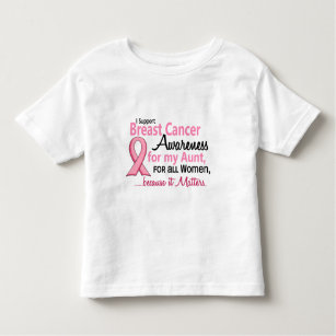 For My Aunt Breast Cancer Awareness Toddler T-Shirt