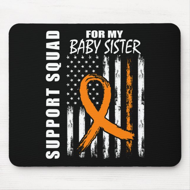 For My Baby Sister Leukaemia Warrior Awareness Mouse Pad (Front)