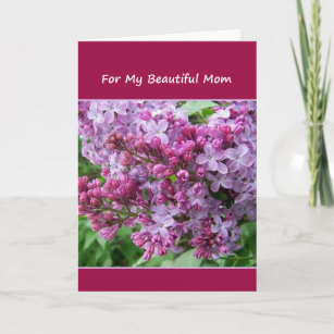For My Beautiful Mum Thank You Card