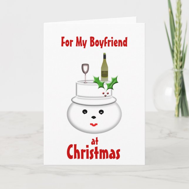 For My Boyfriend at Christmas Card (Front)