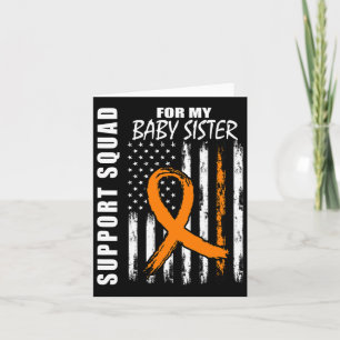For My By Sister Blood Cancer Awareness Card