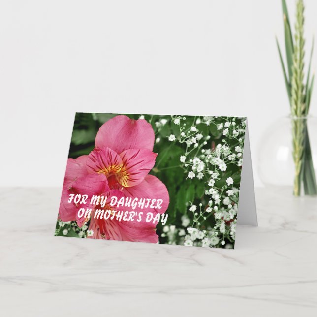 For my daughter on Mother's Day MOT... Card (Front)