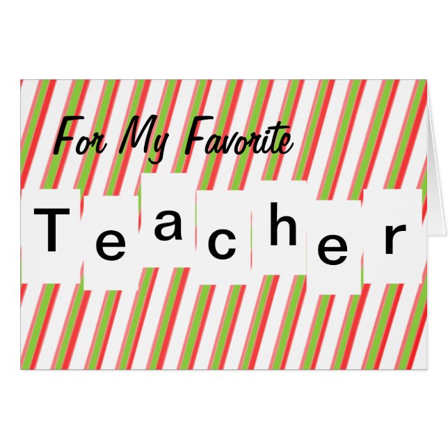 For My Favourite Teacher (Front Horizontal)
