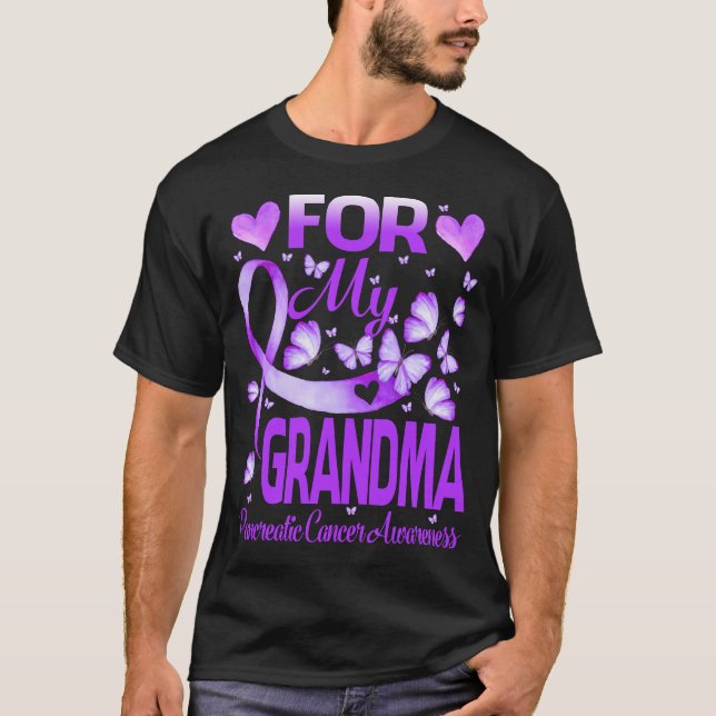 For My GRANDMA Pancreatic Cancer Awareness T-Shirt (Front)