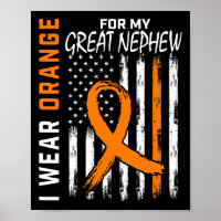 For My Great Nephew Leukaemia Cancer Awareness Fla