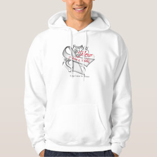 For My Hero I Wear a Ribbon Lung Cancer Hoodie