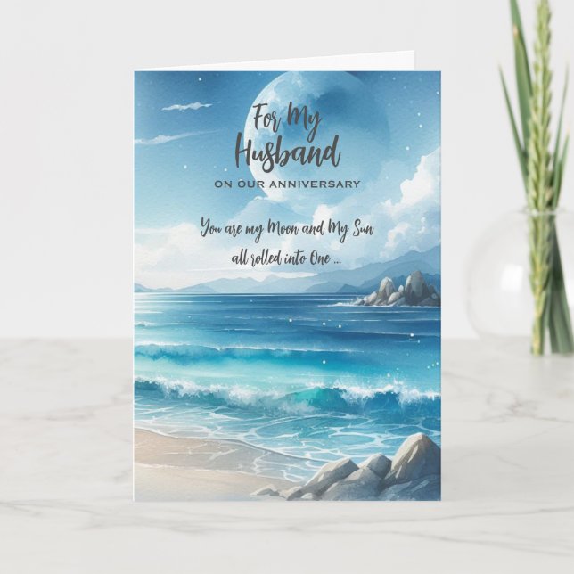 For my Husband Anniversary Greeting Card (Front)