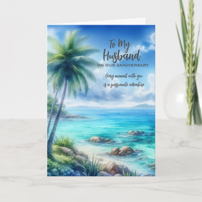For my Husband Anniversary Greeting Card (Front)