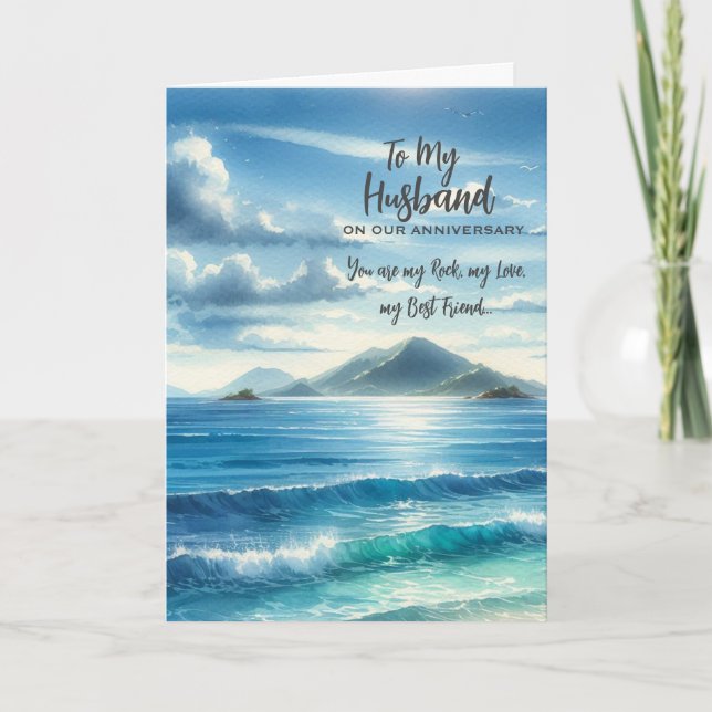 For my Husband Anniversary Greeting Card (Front)