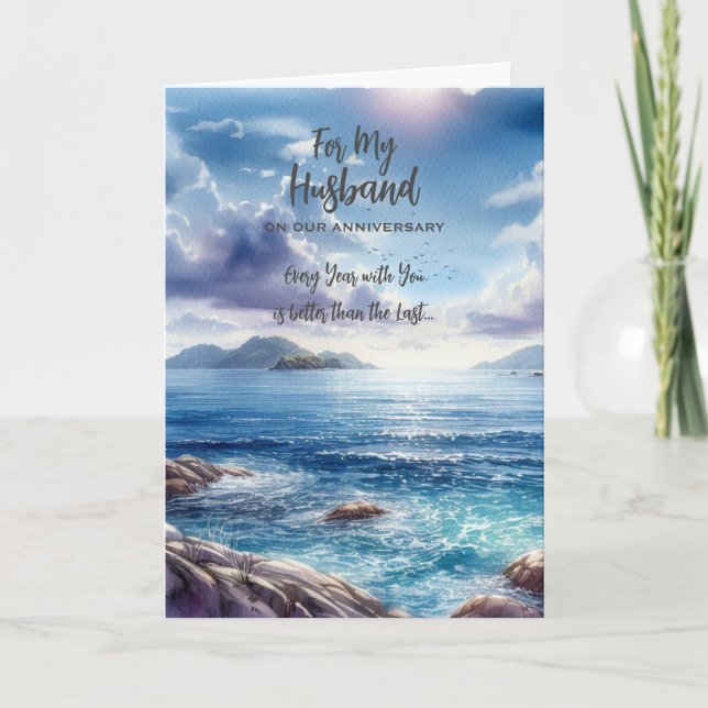 For my Husband Anniversary Greeting Card (Front)