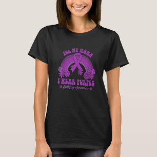 For My Mama I Wear Purple Epilepsy Awareness Rainb T-Shirt