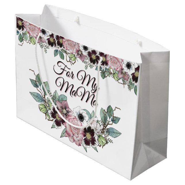 For My Mama Large Gift Bag (Back Angled)