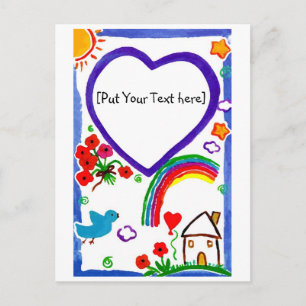For my Mum - Art by Kids  Customise Postcard