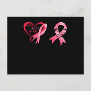 For My Mum Breast Cancer Awareness Invitation Postcard