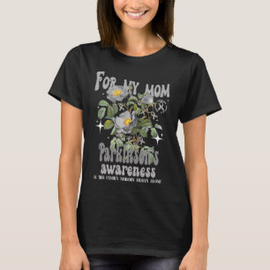 For My Mum Floral Grey Ribbon Parkinson's Shirt