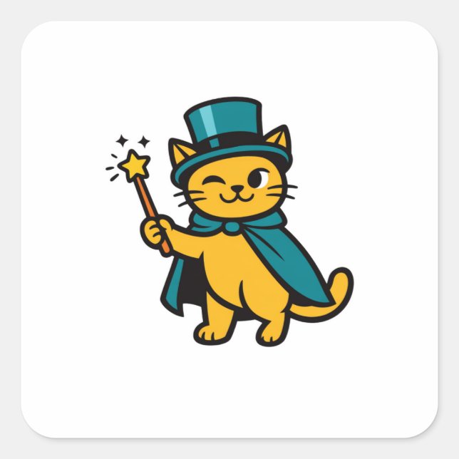 For My Next Trick I Made My Leg Disappear - Magic  Square Sticker (Front)