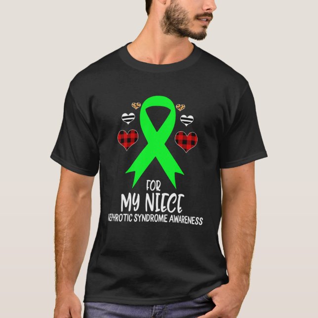 For My Niece Nephrotic Syndrome Awareness Ribbon B T-Shirt (Front)