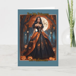 For My Princess on Halloween Card