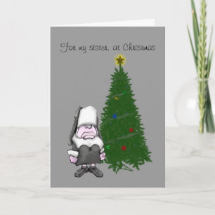 , For my sister, at Christmas Holiday Card