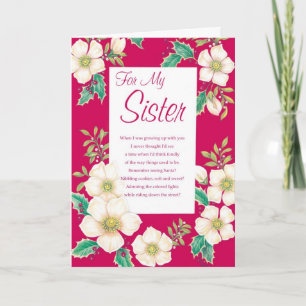 For My Sister Holiday Card