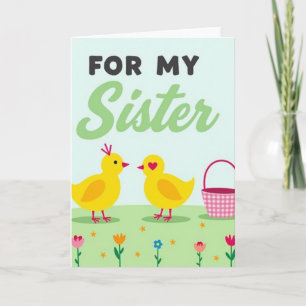 For My Sister Springtime Love Card