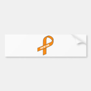 For My Son (Orange Ribbon) Bumper Sticker