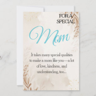 “For My Special Mum – Thoughtful Appreciation Card