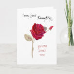 For My Sweet Daughter Birthday Card<br><div class="desc">Original drawing done in colour pencil by Linda Ginn.  When your daughter means so much to you and  you don't have the words yourself,  perhaps my card will say what you want to say.</div>