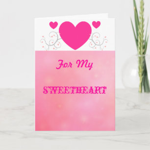 For My Sweetheart Card