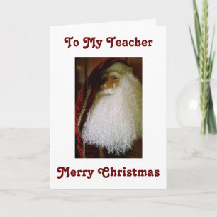 FOR MY TEACHER/THANK YOU AND MERRY CHRISTMAS THANK YOU CARD